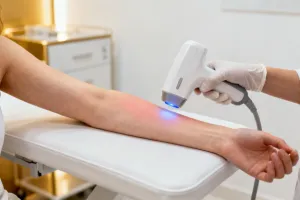 Laser hair removal treatment with Candela system