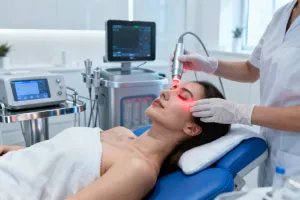 Skin rejuvenation treatment with Candela laser