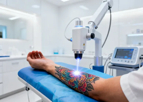Tattoo removal treatment with Candela PicoWay laser
